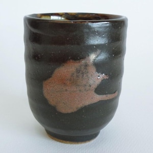 Xícara de chá de luxo para Sencha, cerâmica artística japonesa Mashiko, feita à mão, marcada e assinada #A161
