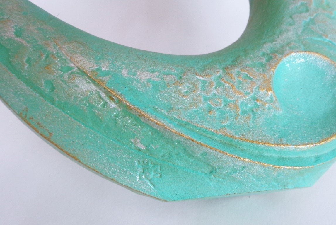 A6338 Dragon Iron Okimono Ornament, Vtg. Japanese Art Nambu Tekki Cast