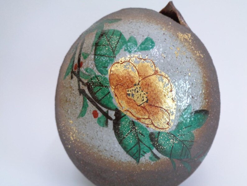 Kutaniyaki Vase - Thumbnail 3