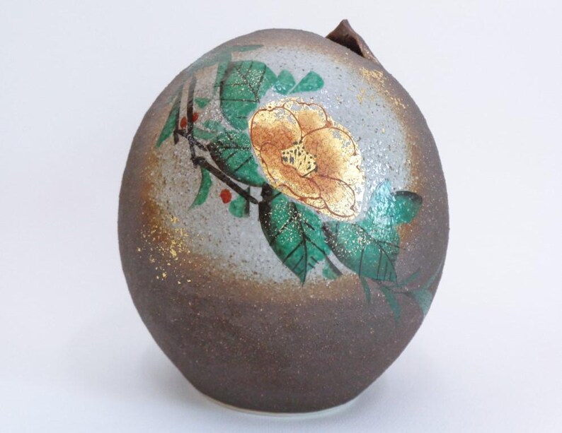 Kutaniyaki Vase - Thumbnail 2