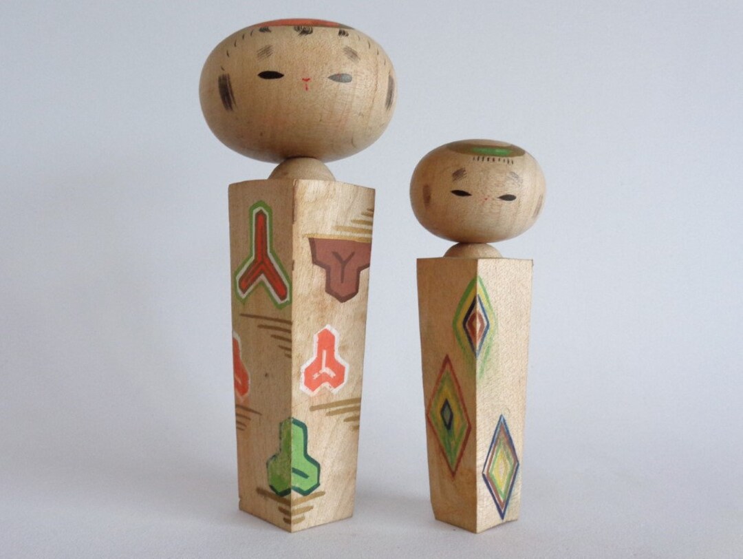 NIKE - kokeshi Kokeshi Dolls Pair,japanese Kokeshi Dolls Bubble Head