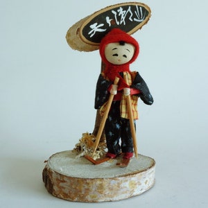 Kokeshi doll, Japanese Kokeshi doll , Vintage Kokeshi doll,Hand made,Hand painted #A265
