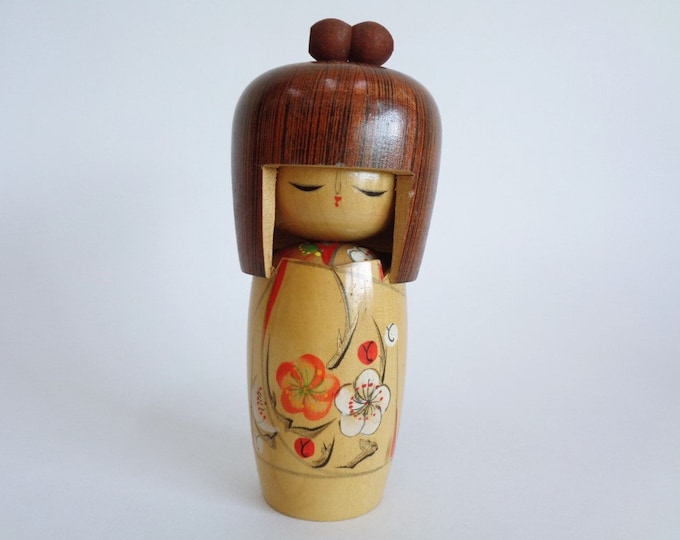 A6239# Kokeshi doll, Japanese wooden Sosaku kokeshi doll ,Artistic Handmade Kokeshi