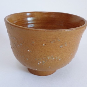 Handcrafted Ido Chawan tea bowl ,Japanese Shigaraki stoneware pottery Matcha tea bowl #A4194