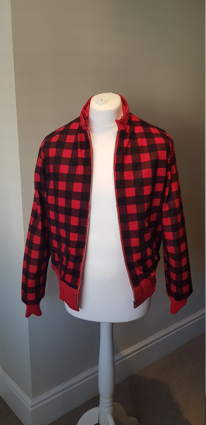 1970's Vintage King Louie ProFit Harrington style jacket in red