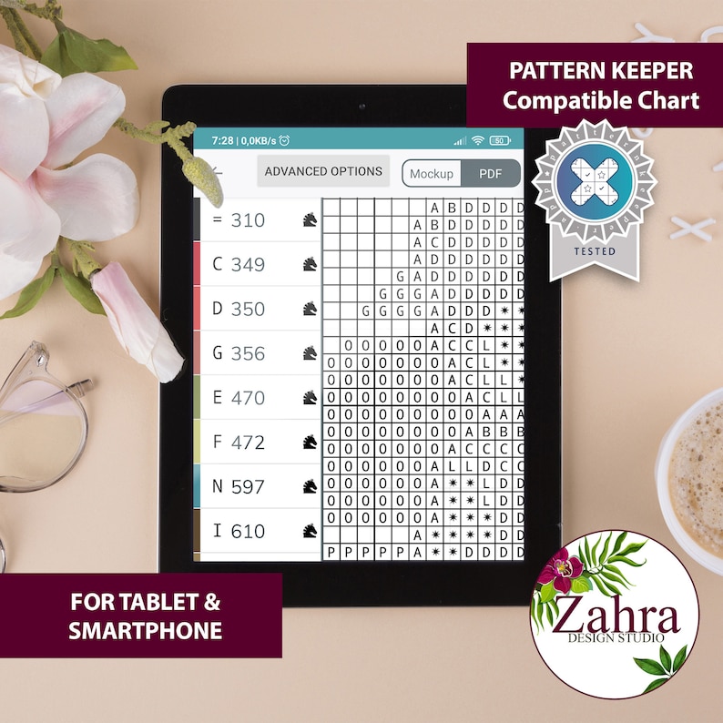 Digital cross stitch patterns compatible with Pattern Keeper