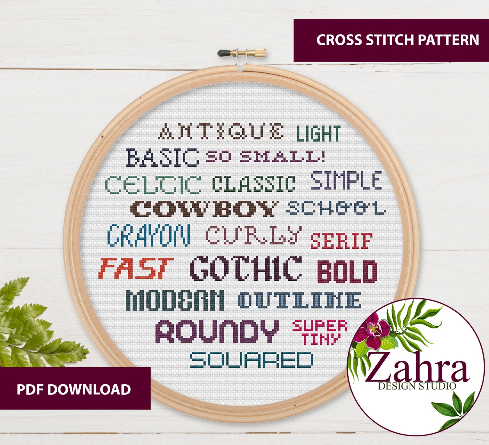 Alphabets Cross Stitch Patterns Cross Stitch Pattern. Bundle - Etsy