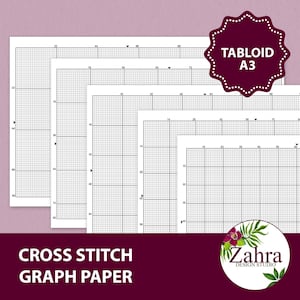 Korsstygnsrutat papper: Tabloid/A3, 10-22 st (PDF-nedladdning)