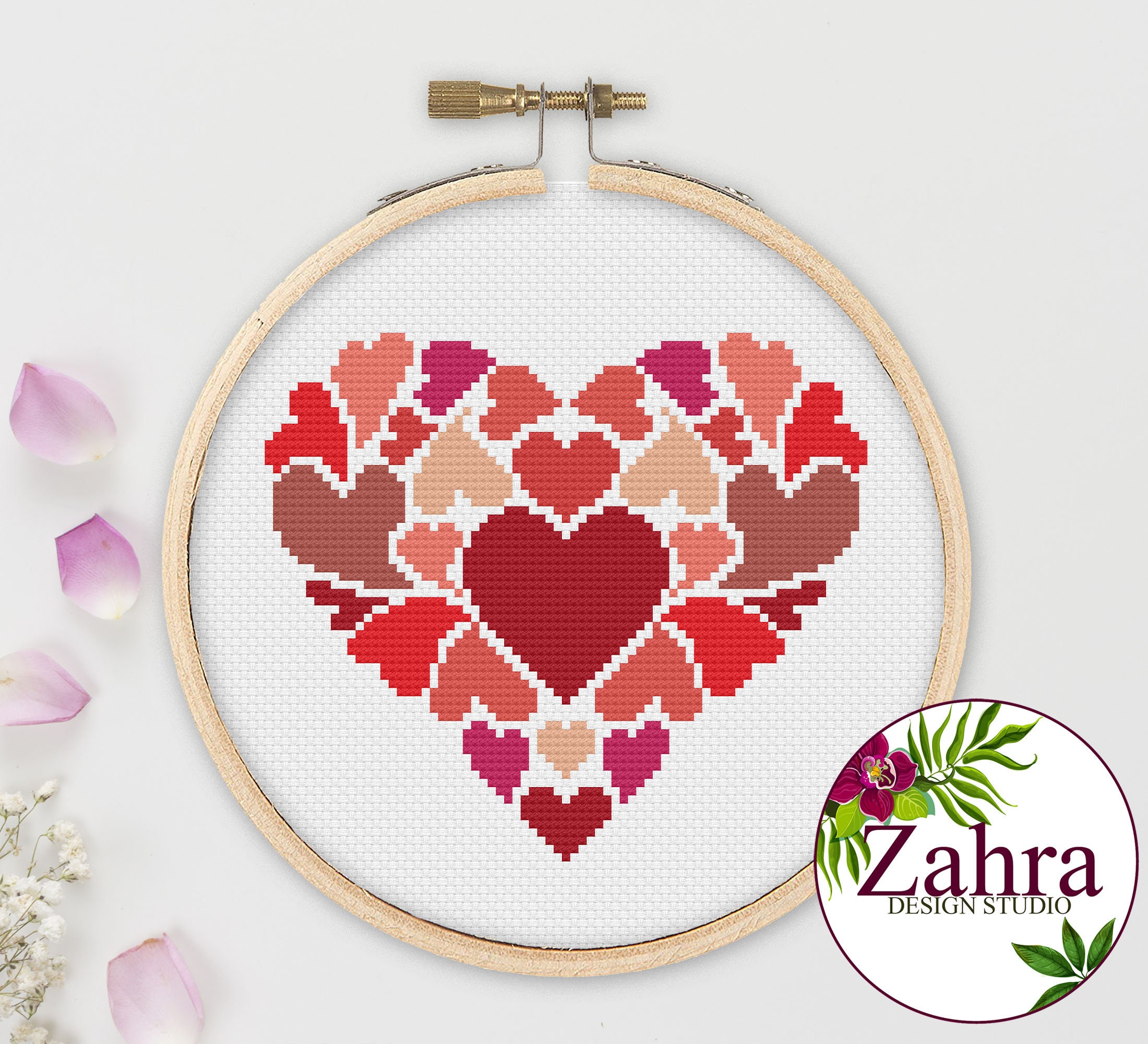 Heart Cross Stitch Pattern. Love Cross Stitch Pattern. PDF Etsy