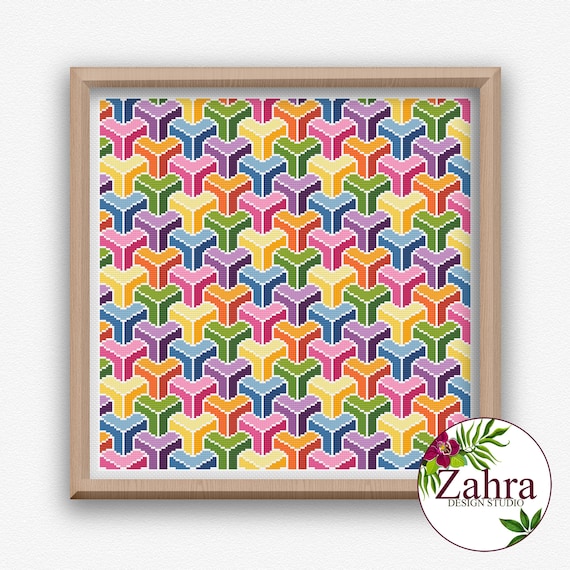 GEOMETRIC ABSTRACT II 図案 幾何学絵画 テキスタイル見本帳