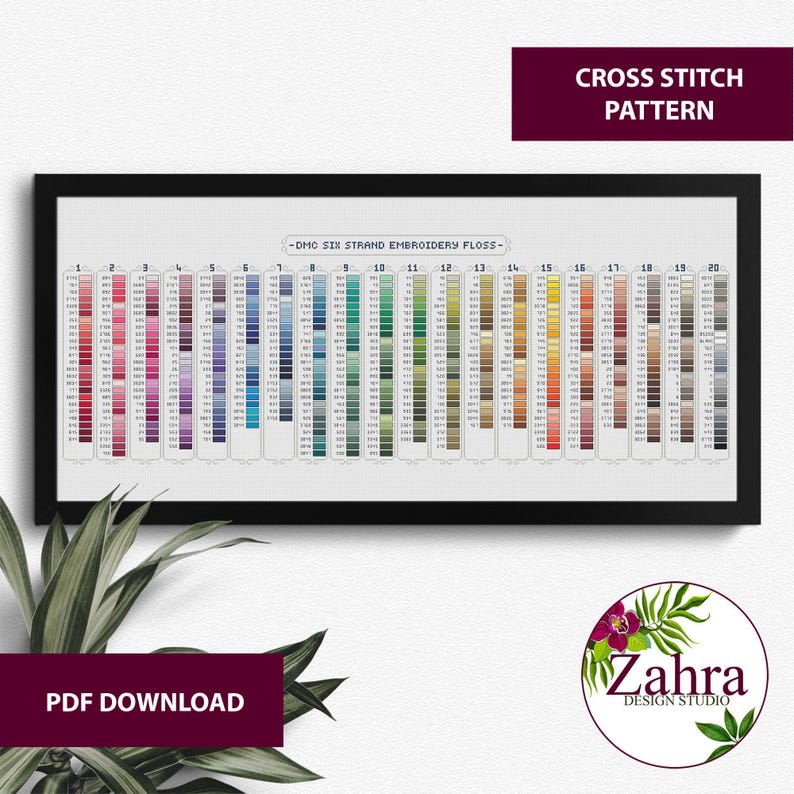 Modern cross stitch pattern