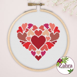 Valentine Stitch Pattern: Love Heart (PDF Download)