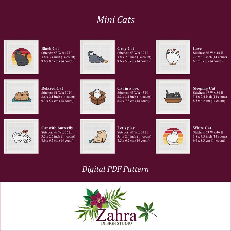 Digital cross stitch patterns