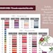 PRINTABLE DMC Color Chart and Inventory. DMC Color Card. Dmc - Etsy