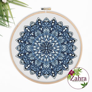 Mandala Cross Stitch Pattern (PDF Download)