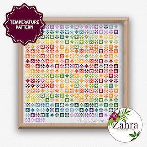 Temperature Cross Stitch Pattern. Mini Motifs (PDF Download))