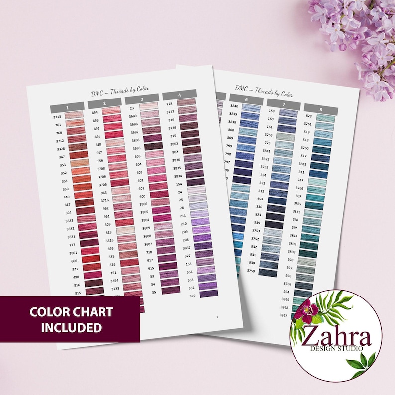 DMC color chart