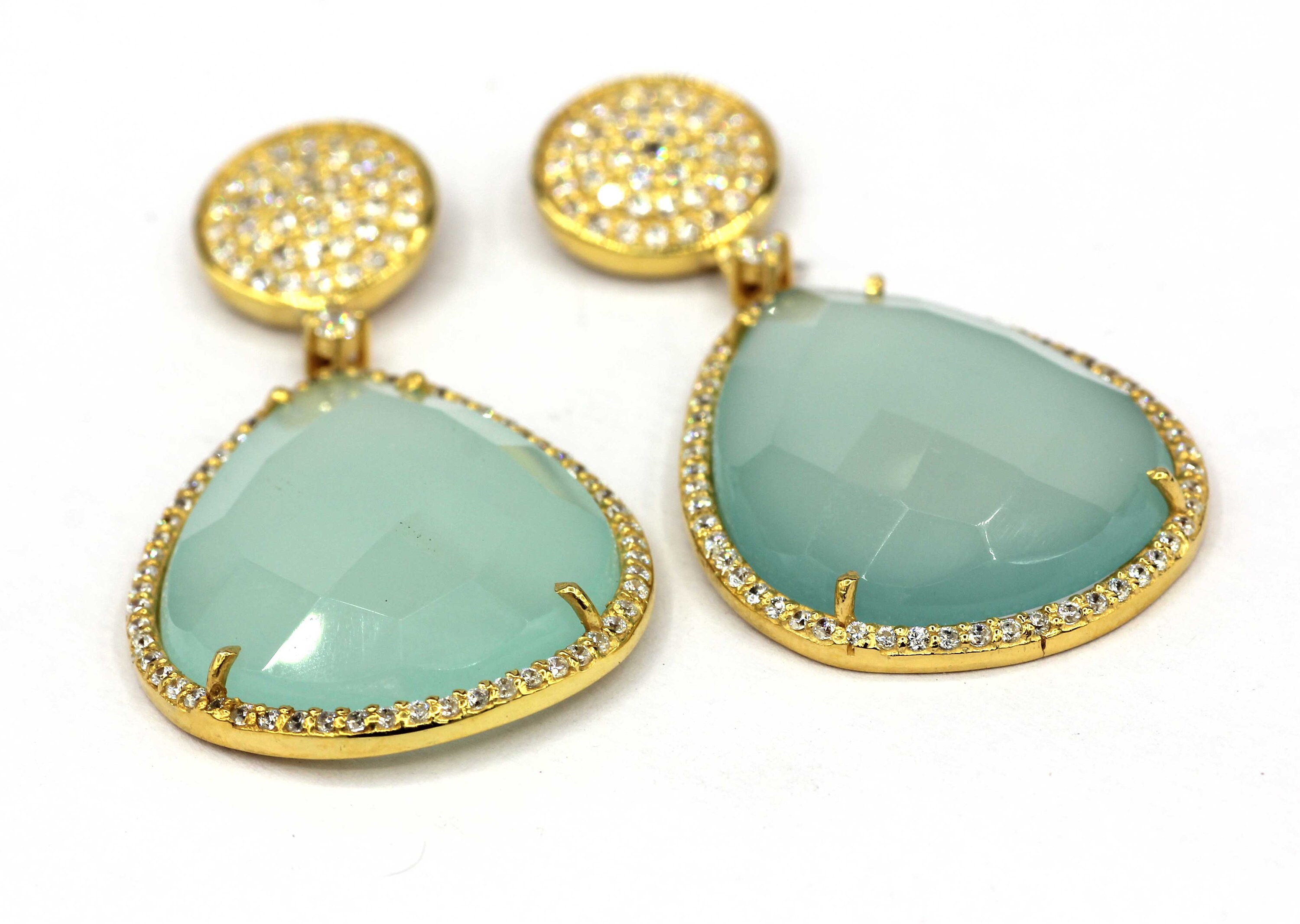 92.5 Silver Gold Plated Earring. Gold Plated Earring. 925 Etsy