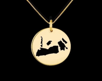 Key West Map Pendant .925 Sterling Silver Pendant, Genuine handmade  Pendant.tariff free delivery guarantee