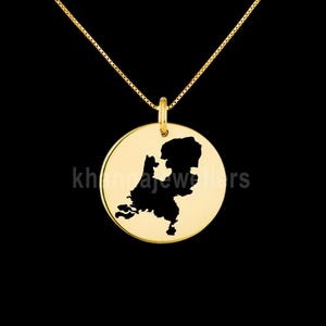 Pendentif carte des Pays-Bas Pendentif en argent sterling .925, véritable pendentif fait main.