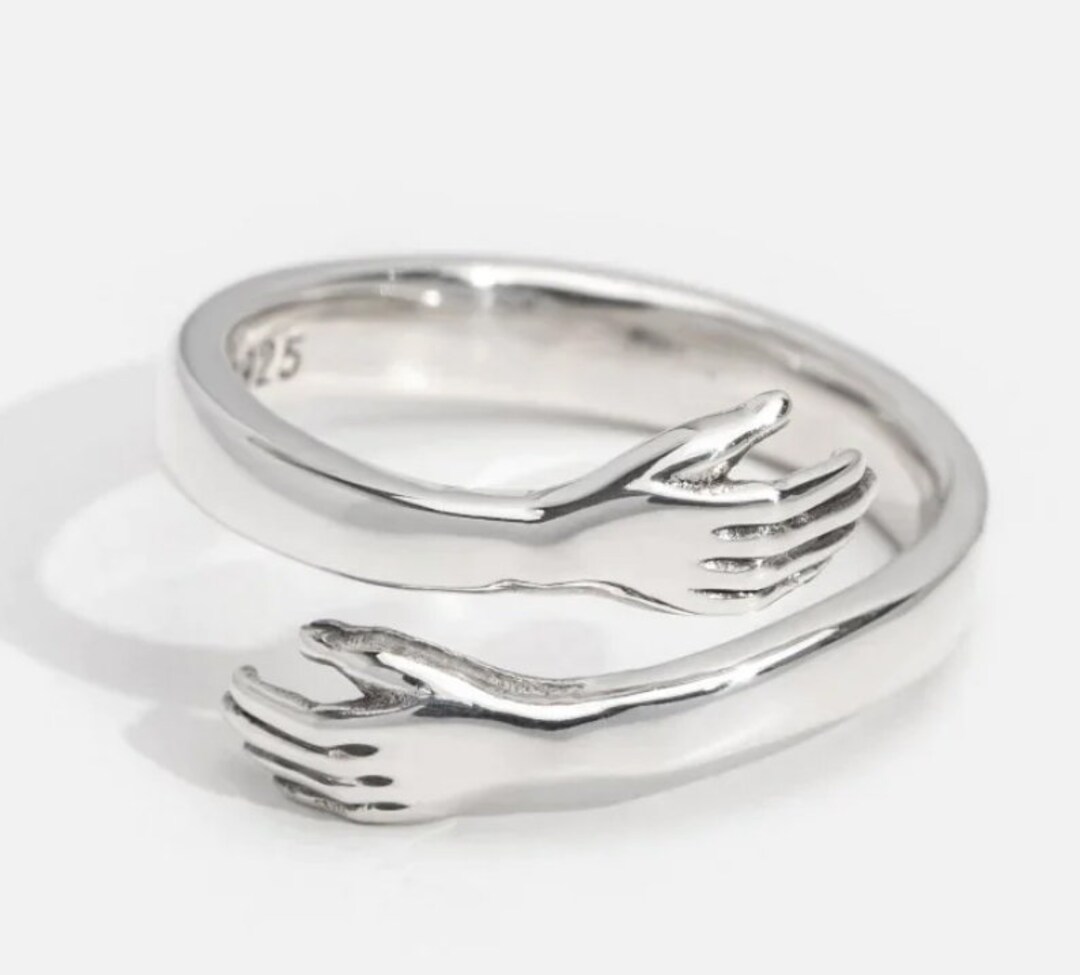 92.5 Hug Silver Ring. 92.5 Silver Ring. Genuine Handmade Silver Ring ...