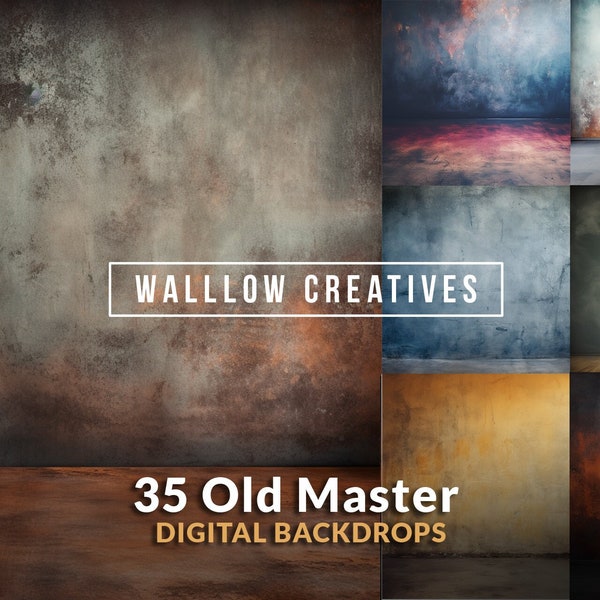 Old Masters Studio Photography Backdrop, Backdrop wall, Maternity digital backdrop, Digital backdrops, Photo backdrop, Grunge Background