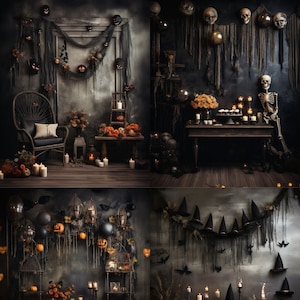 Halloween Backdrops: 10 Dark, Moody, Rustic, and Vintage Designs | Halloween photography props | Spooky backdrops | Halloween Backgrounds