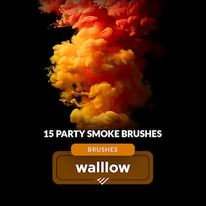 Smoke Photoshop brushes, Smoke Digital Textures for Photoshop Realistic Smoke Effect for Photo Editing, Party smoke digital effect brush set