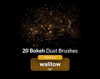 Pinceles de Photoshop para crear polvo Bokeh / Efectos de brillo y polvo de luz para fotografía profesional / Fotografía de bodas y retratos / Pinceles Bokeh