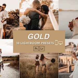 Gold Brown Desktop & Mobile Lightroom Presets