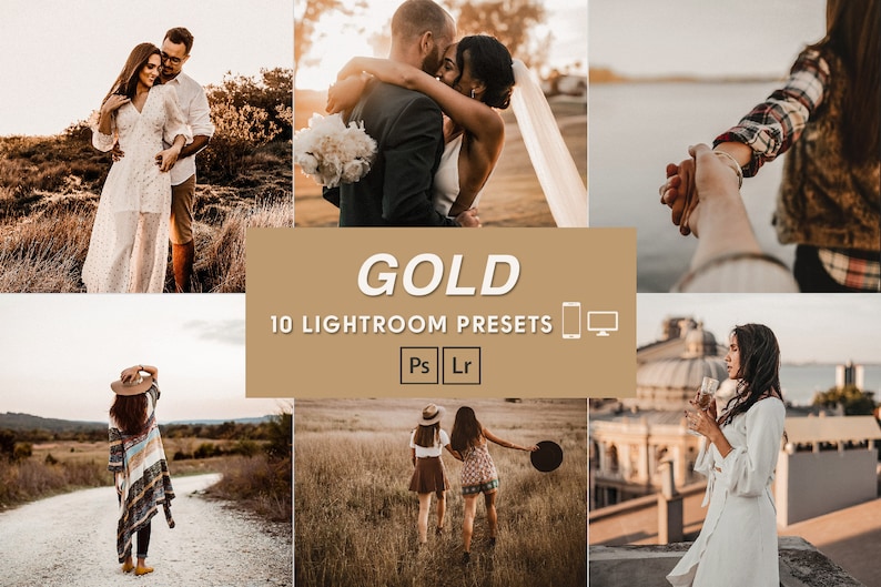 Gold Brown Desktop & Mobile Lightroom Presets