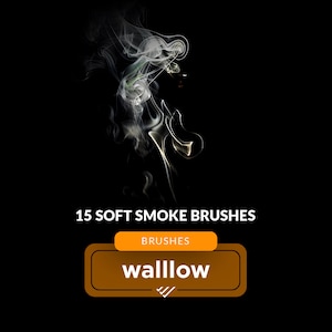 15 Soft Smoke Brushes for photo editing, Realistic smoke Photoshop brushes, Digital smoke brushes, smoke Photoshop effect, photography brush