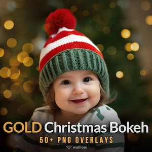 Superposiciones navideñas doradas con efecto bokeh, superposiciones navideñas doradas, superposiciones de luces navideñas, superposiciones de Photoshop, superposiciones de fugas de luz, PNG transparente