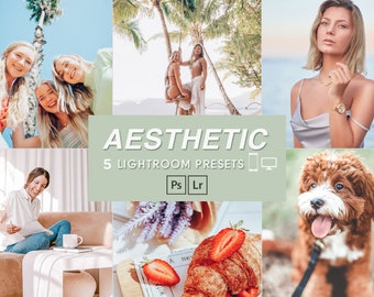 Aesthetic Lightroom Presets, Desktop & Mobile Lightroom Presets, Bright Influencer Preset, Instagram Preset