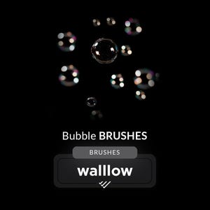 Realistische Blasen-Photoshop-Pinsel | Hochauflösende Bubble-Effekte für Fotobearbeitung, Fotografie & Design | Digitales Seifenblasen Pinselset