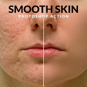 High-End Smooth Skin Photoshop Action Newborn Baby Skin Retouching Perfect Skin Smoothing and Silky Skin Photo Effect for easy Photo Editing