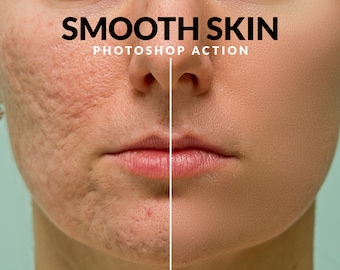 Skin Retouch Photoshop Action | Newborn Baby Skin Smoothing & Silky Photo Effect | Instant Digital Download