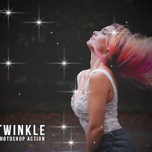 Animated Twinkle Light Photoshop Action | Create Stunning Sparkle Effects | Christmas lights photo effect | Digital download