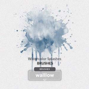 Aquarelle éclabousse de pinceaux Photoshop | Ensemble de pinceaux aquarelle artistique pour art numérique, cartes de voeux, faire-part de mariage, publications sur les réseaux sociaux