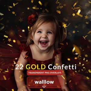 Gold confetti overlays Transparent PNG, Wedding confetti, Falling confetti overlay Gold foil Party confetti overlay Golden metallic confetti
