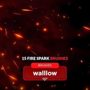 Fire Spark Photoshop brushes, Realistic spark Brush, Digital Spark texture brushes, spark effect brushes for photo editing, spark clipart