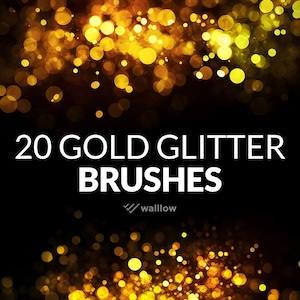 Glitter Photoshop brushes, Glitter brushes, Photoshop brush Sparkle and bokeh effect digital brushes for photo editing, photography brushes