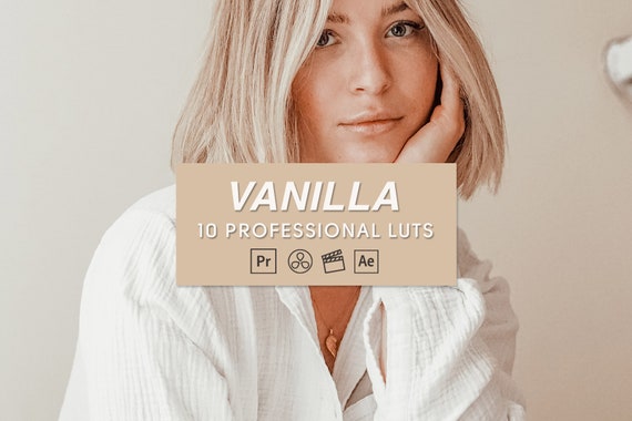 10 Vanilla Video Editing LUTs | Adobe Premiere Pro LUTs Pack, LUTs for Final Cut Pro, Video Presets for DaVinci Resolve Vlog