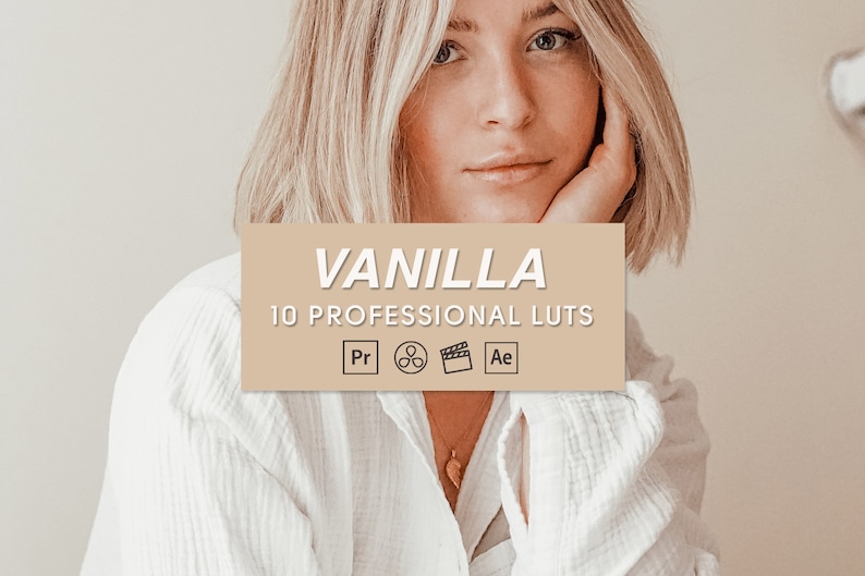 Vanilla Video Editing LUTs Adobe Premiere Pro LUTs Pack