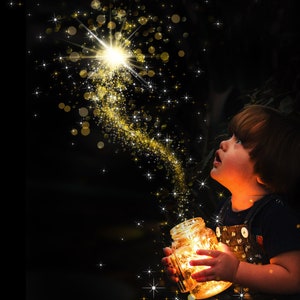 72 Magical light overlays Gold Light Clipart Photo Editing Digital Photography Overlay Set Glitter & Sparkle Gold effect light Twinkle light