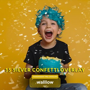 Silver confetti overlays Transparent PNG confetti overlays, realistic confetti, falling confetti, silver foil, New Years, party, overlay