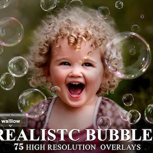 Bubble overlays, Realistic soap bubble overlay, floating bubbles, Blowing bubbles, Bubble overlay photoshop, overlay, Rainbow bubble overlay image 1