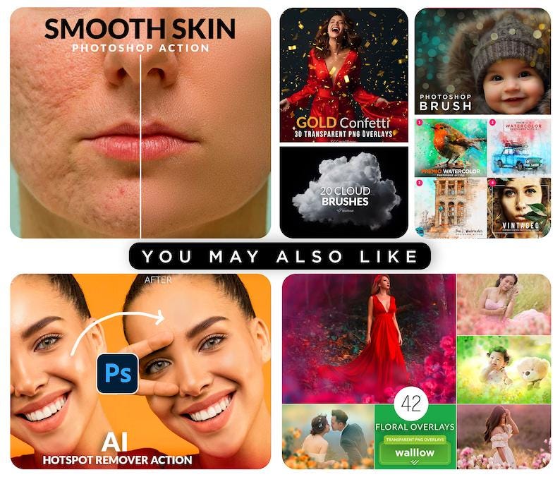 Ring Light Brushes, Lens Flare Light Effect Circle, Glow