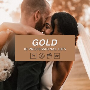 Gold LUTs Golden Video editing LUTs