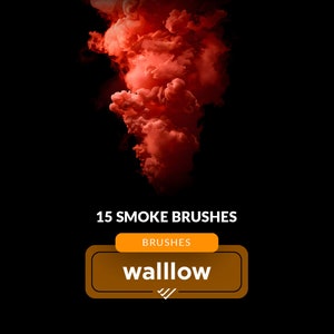 Smoke Photoshop brushes, Smoke Digital Textures for Photoshop, Realistic Smoke Effect for Photo Editing, smoke photography digital brush set